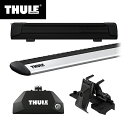 【送料無料】THULE（スーリー） BMW X5専用ベースキャリア（フット7106+ウイングバー EVO7114+キット6007）+スキーキャリア スノーパック エクステンダー7325B F15 2013～ 1