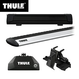 【送料無料】THULE（スーリー） BMW X3専用ベースキャリア（フット7106+ウイングバー EVO7113+キット6007）+スキーキャリア スノーパック エクステンダー7325B G01 2017～