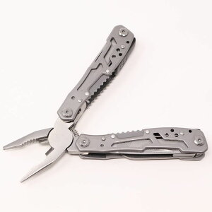 折り畳み式多機能マルチツール。しっかりしたステンレススチール製。10以上の機能を収納した便利な万能工具。キャンプやアウトドア、防災グッズにも通販格安セール情報 楽天 通販