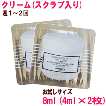 【並行輸入品】 シスレー バッフィングフェイスクリーム 8ml(4ml×2枚) ミニサイズ Sisley Creme Gommante 10002651