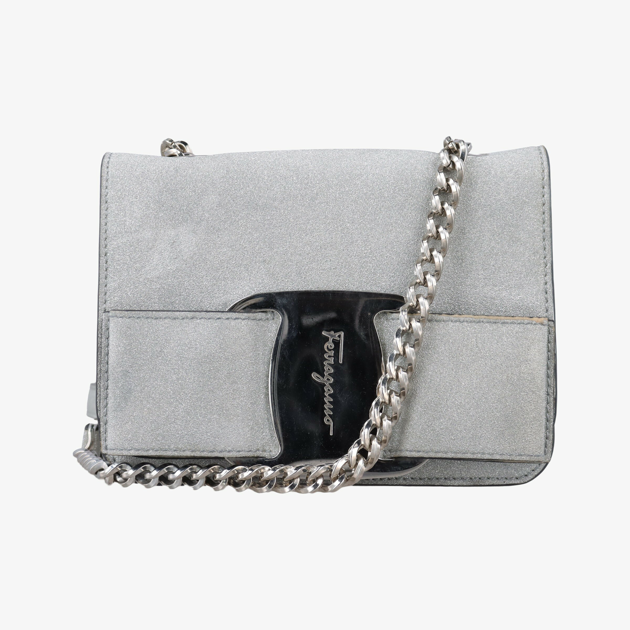 Rakuten - 【6/5限定★3%OFF＆P3倍】フェラガモFerragamoヴァラ シルバー レザー FZ-21 H 203