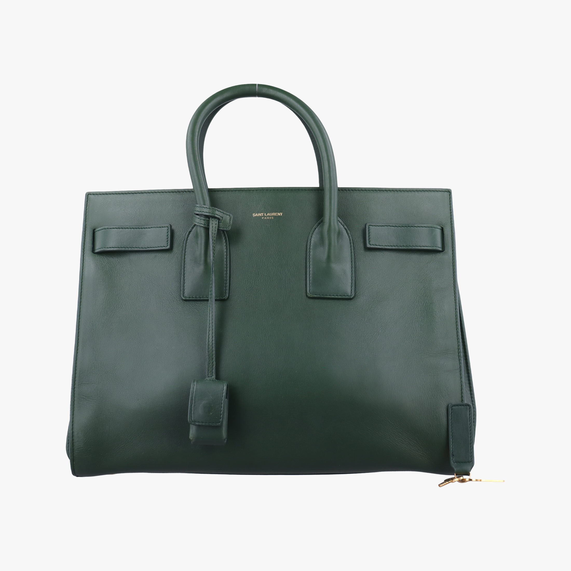Yves Saint Laurent - 【中古】イヴサンローランYves Saint Laurentサックドジュール グリーン レザー 324823 324823.527412