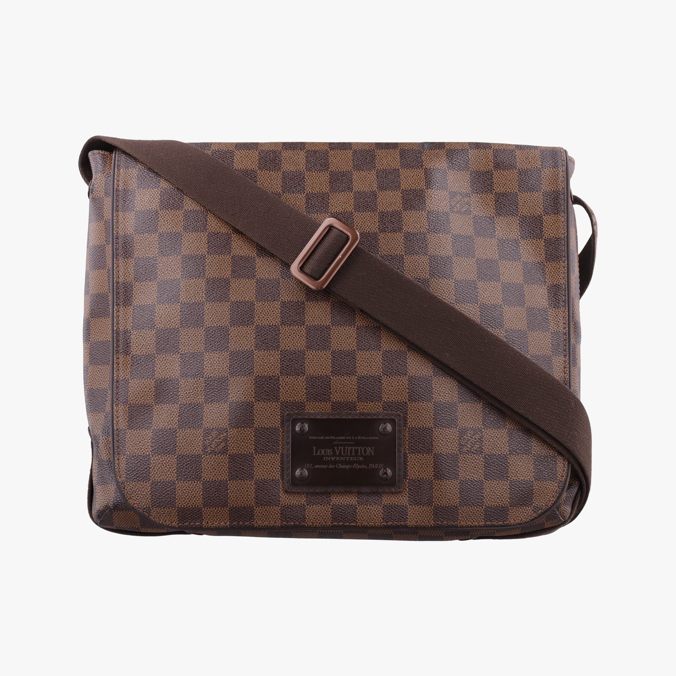ルイヴィトンLouis VuittonブルックリンMM エベヌ ダミエキャンバス N51211 CA0190