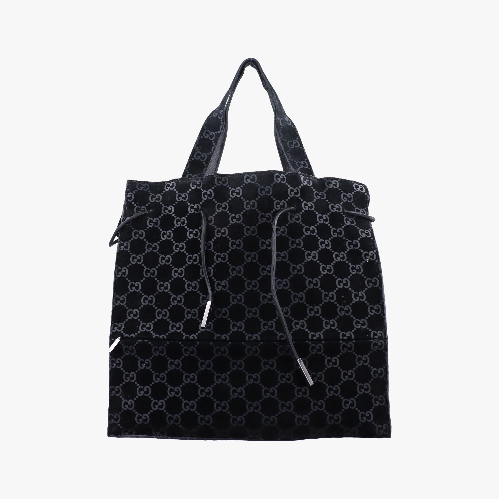Rakuten - 【中古】グッチGucciGGスエードトート ブラック スエード 002.10