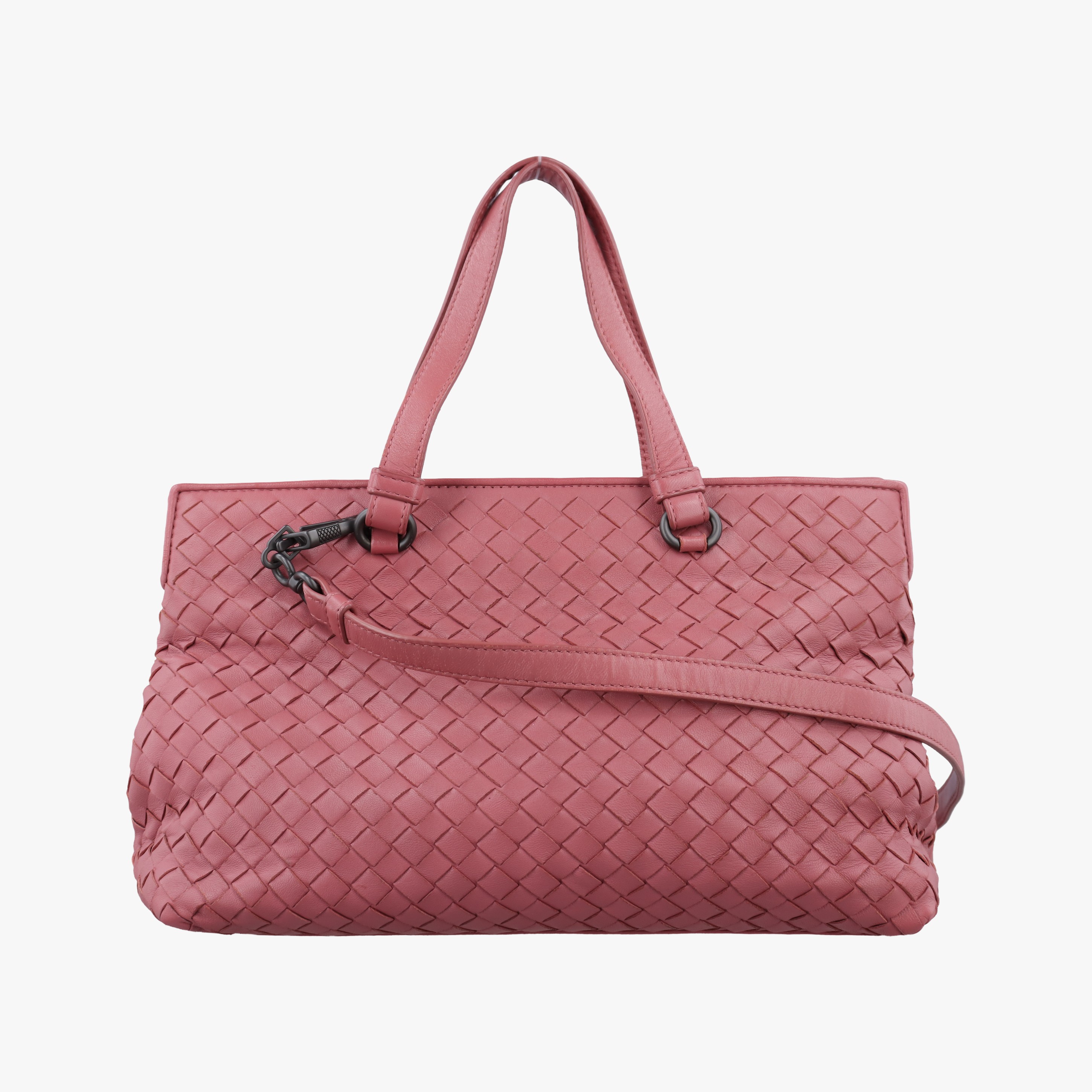 BOTTEGA VENETA - 【中古】ボッテガヴェネタBottega Venetaイントレチャート ピンク ラムスキン B06158326J