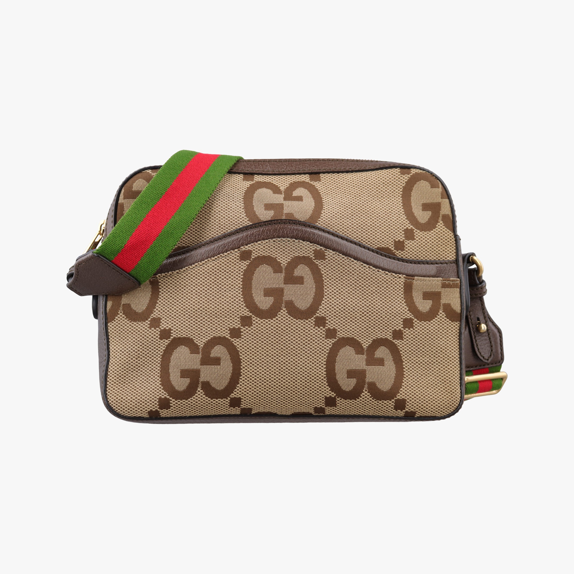 乐天商城 - 【中古】グッチGucciジャンボGG メッセンジャー ブラウン キャンバス×レザー 675891 I036573136