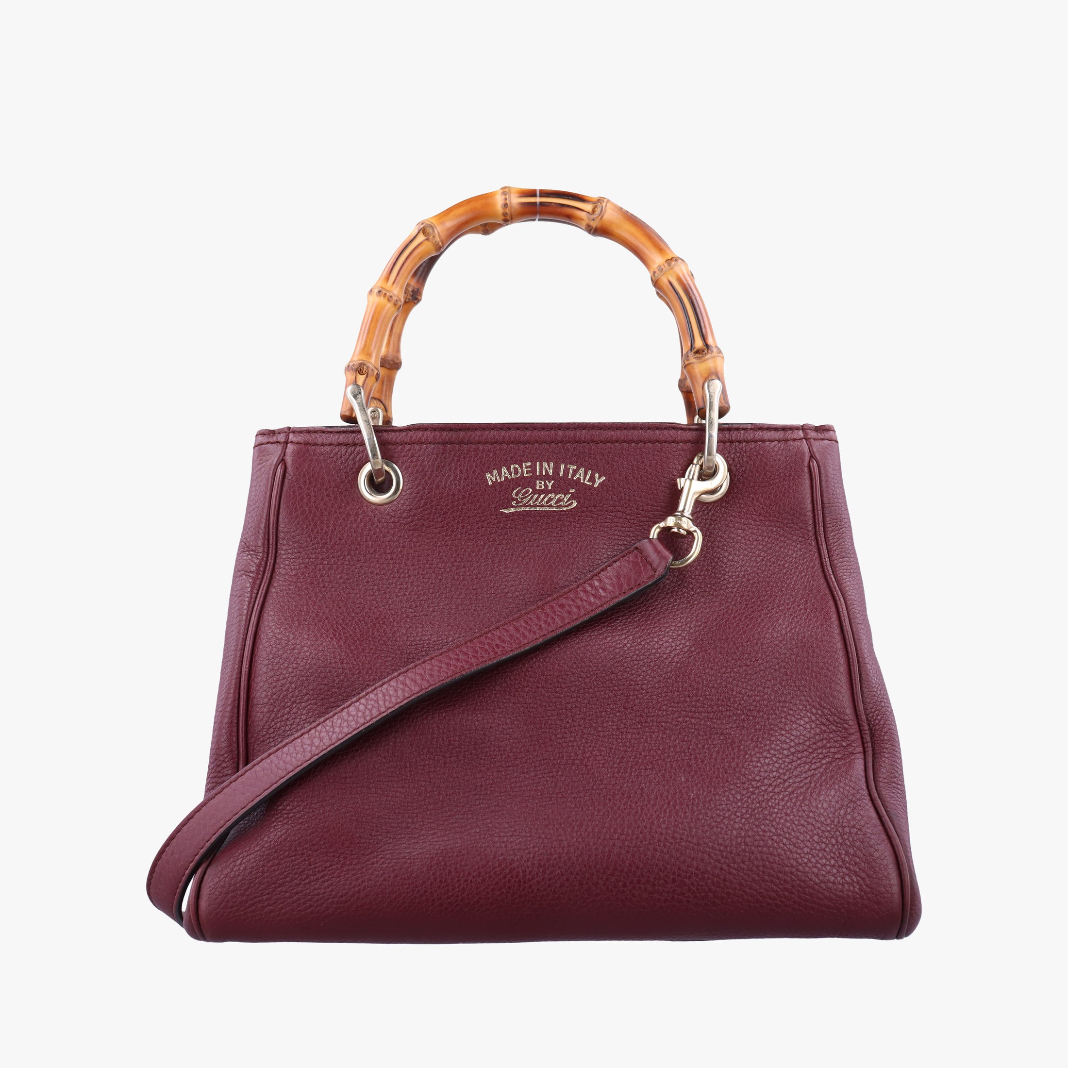 Rakuten - 【中古】グッチGucciバンブーショッパー ワインレッド レザー 336032 D016266668