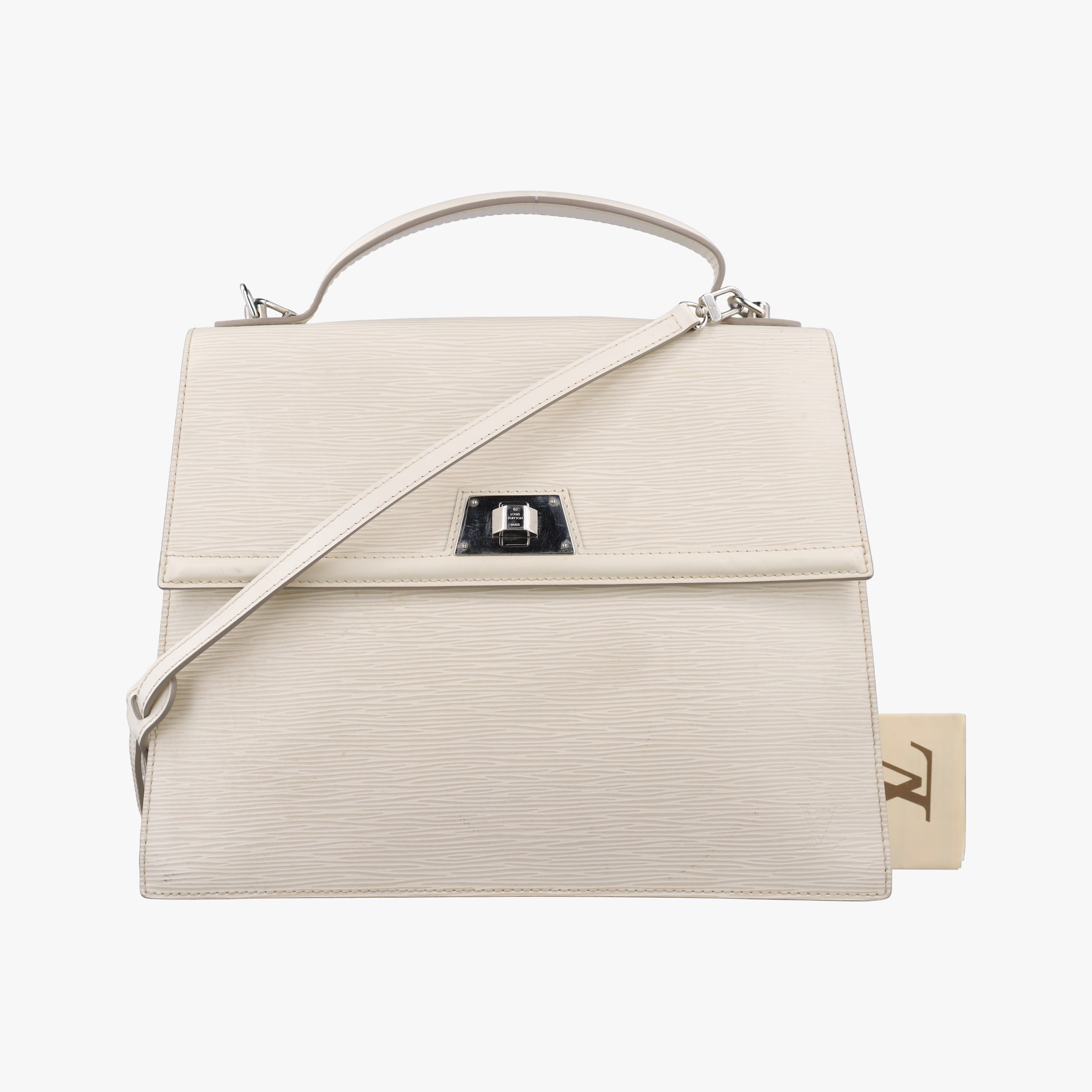 LOUIS VUITTON - 【中古】ルイヴィトンLouis VuittonセヴィニエGM ホワイト エピ M4051J MI0132