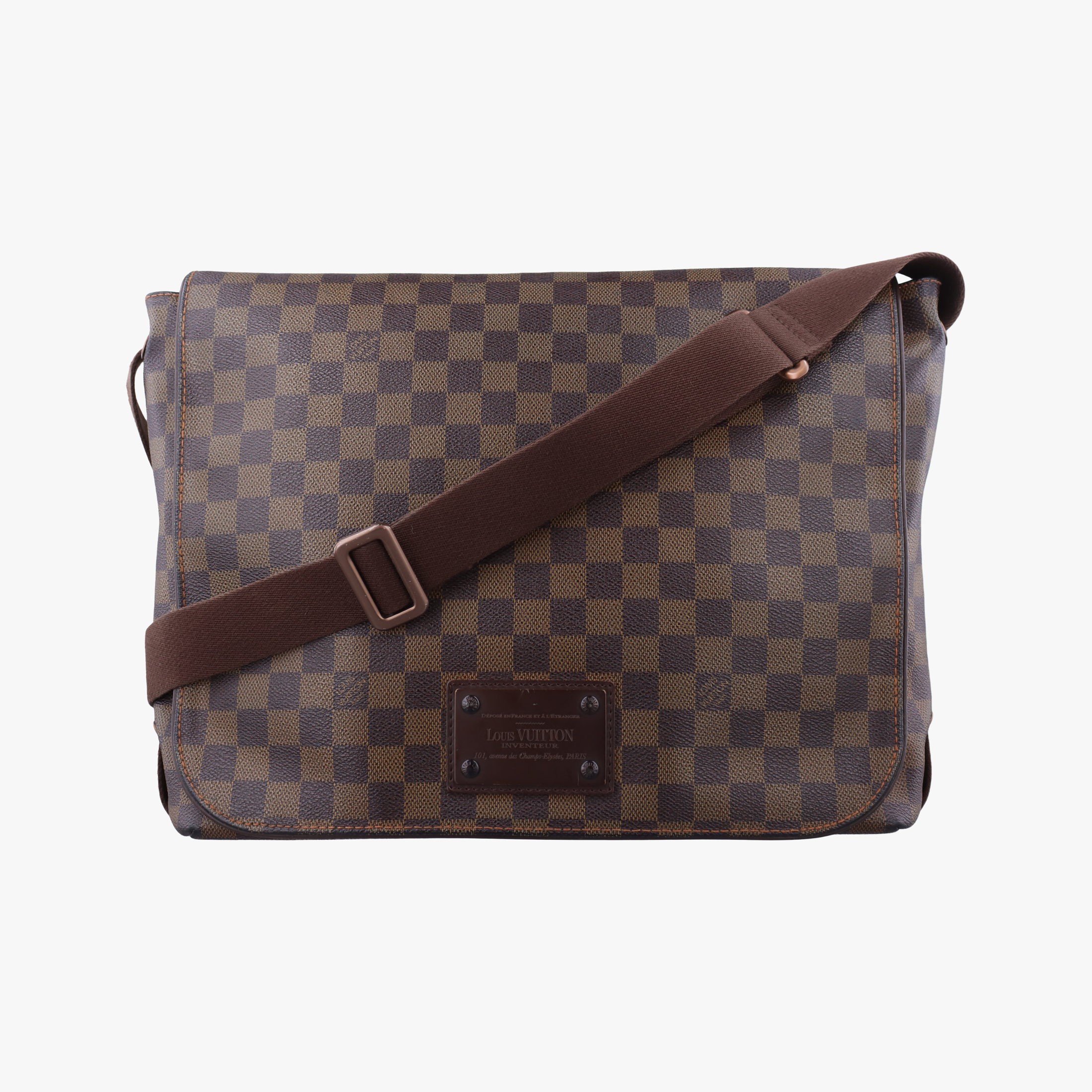 乐天商城 - 【中古】ルイヴィトンLouis VuittonブルックリンGM エベーヌ ダミエキャンバス N51212 CA0079
