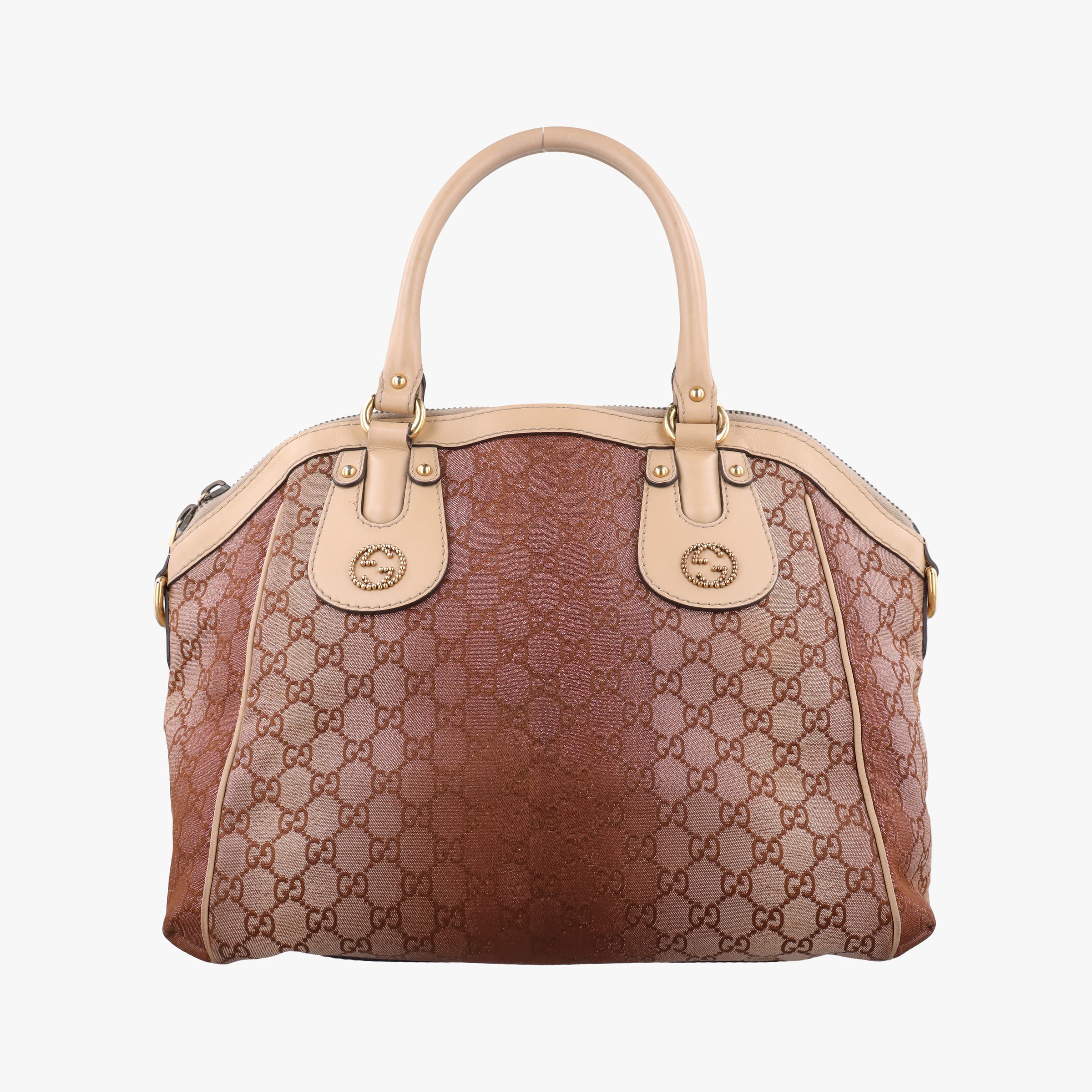 Rakuten - 【中古】グッチGucciスカーレット ベージュ × ブラウニッシュレッド キャンバス×レザー 282299 A011592792