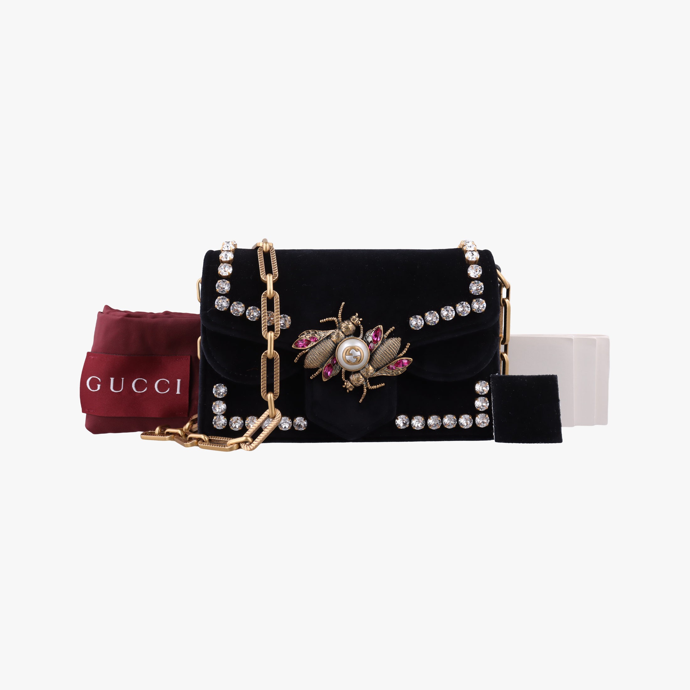 Rakuten - 【中古】グッチGucciブロードウェイ ブラック ベロア 489218 G022835000