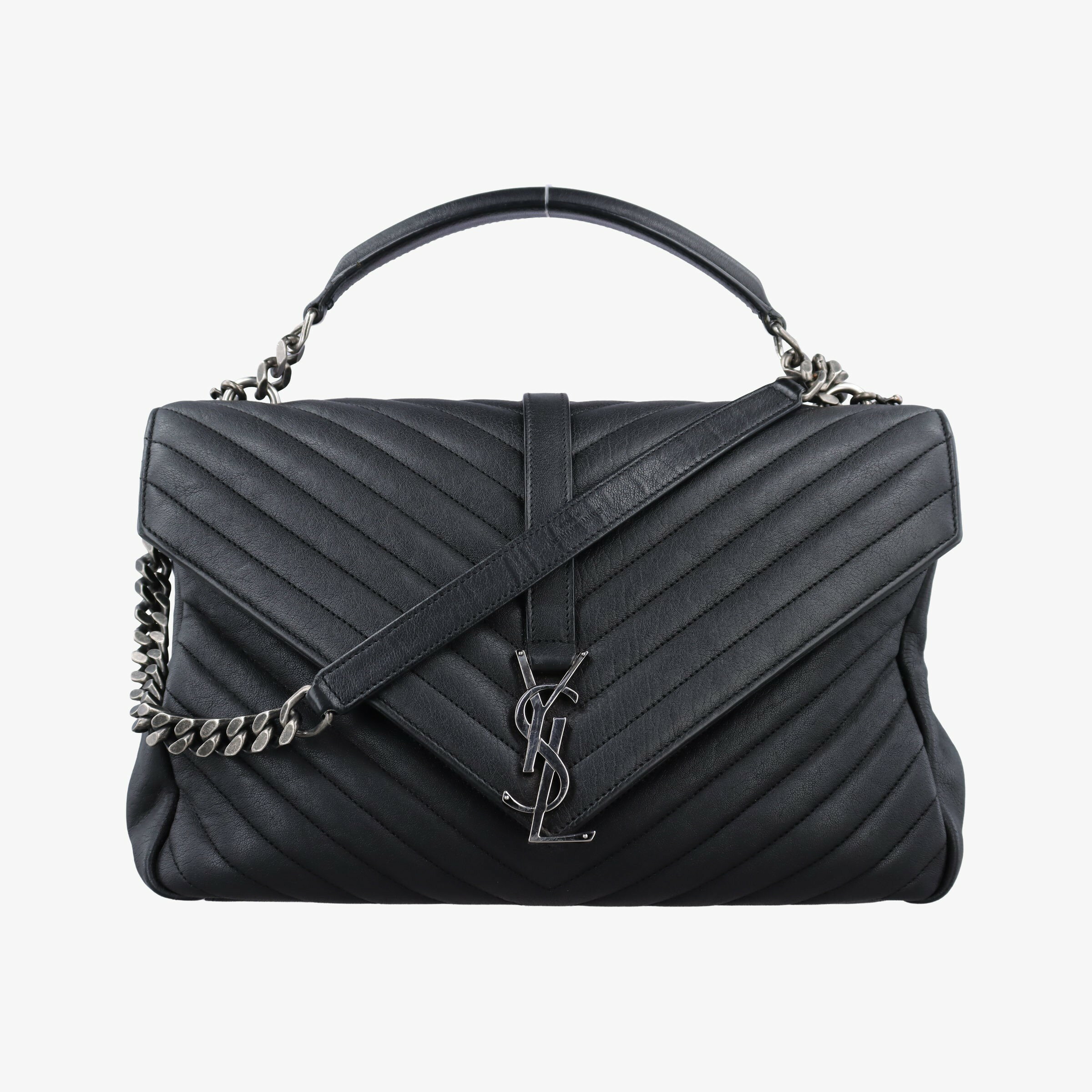 Rakuten - 【中古】イヴサンローランYves Saint Laurentカレッジ ブラック レザー 392738 LND392738.0217