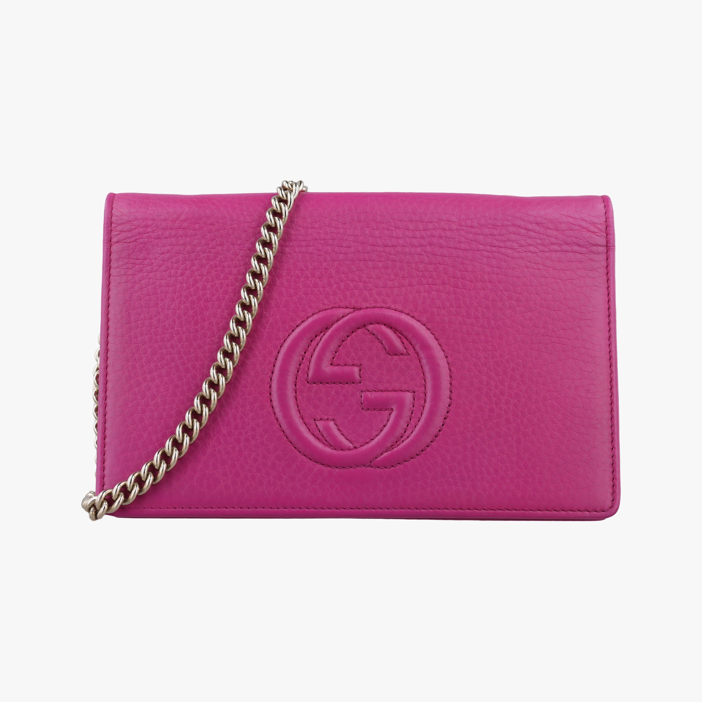 Rakuten - 【中古】グッチGucciソーホー ローズ レッド レザー 407041