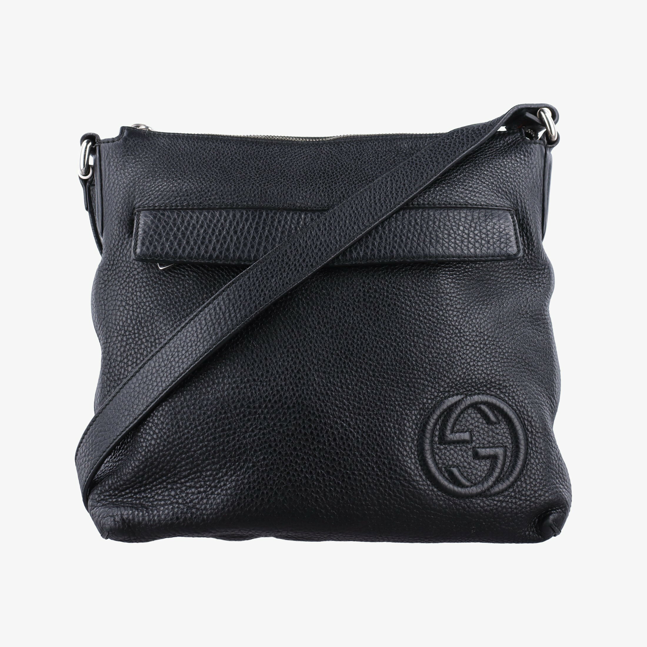 乐天商城 - 【中古】グッチGucciインターロッキングG ソーホー メッセンジャー ブラック レザー 322059 E014137495
