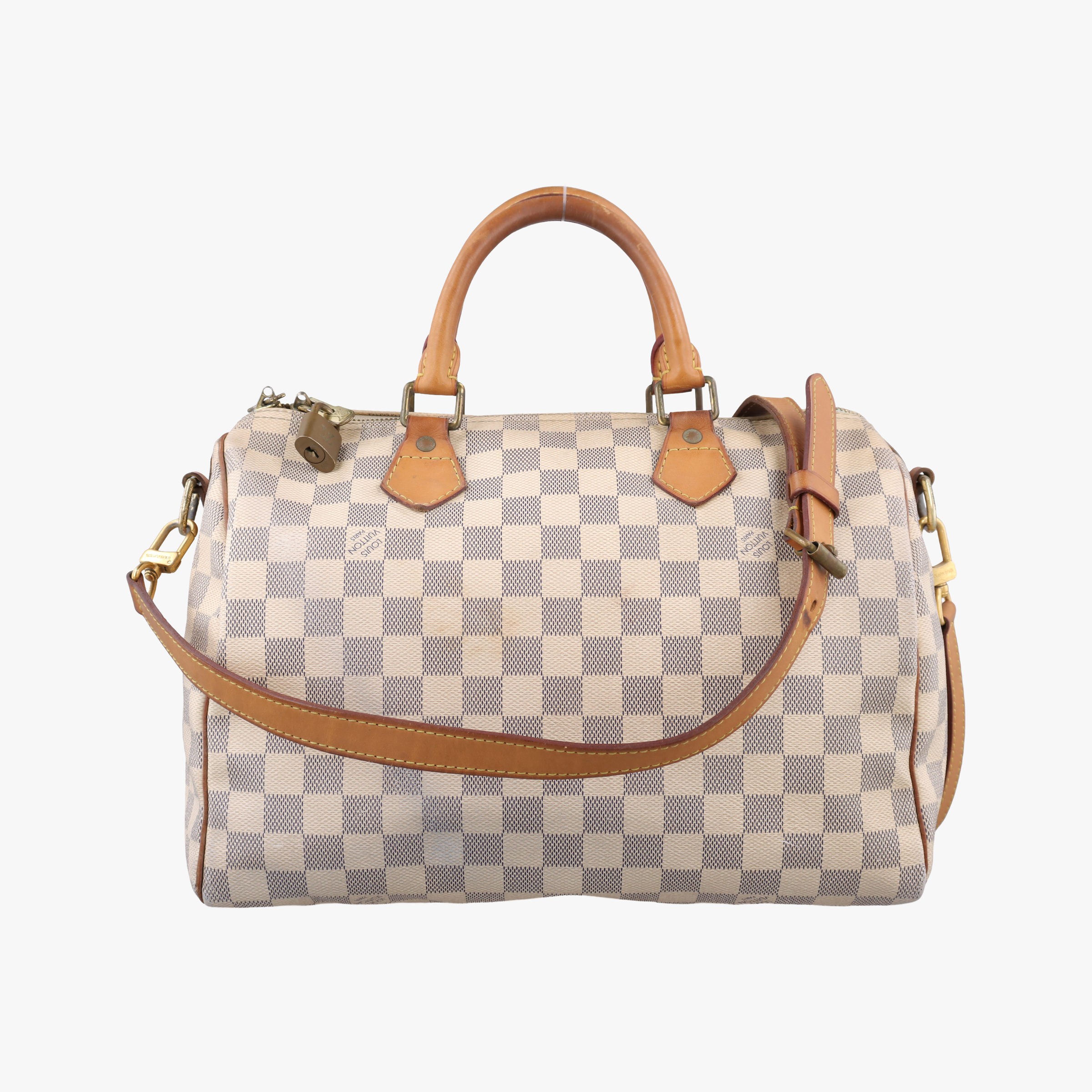 Rakuten - 【中古】ルイヴィトンLouis Vuittonスピーディ30 アズール ダミエキャンバス N41533 製番不明