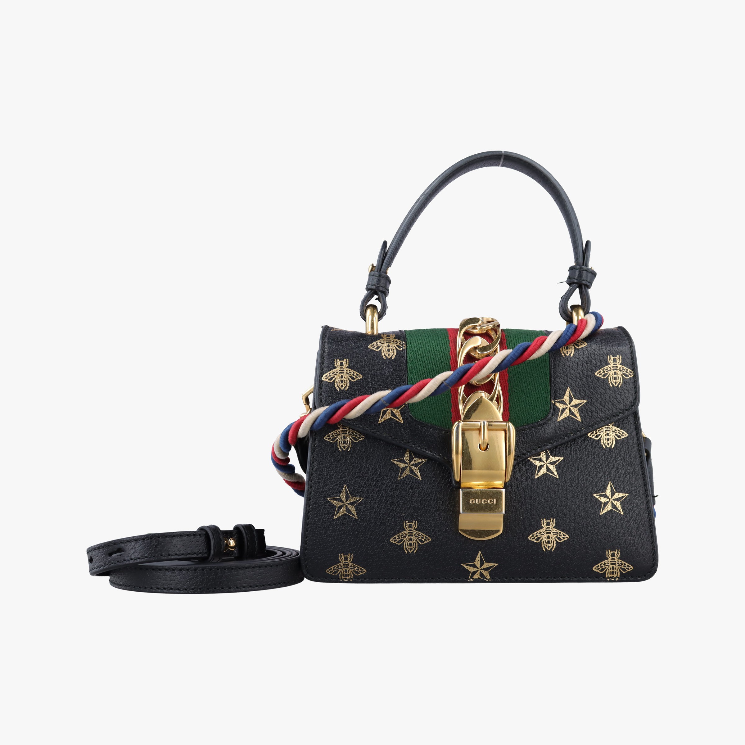 乐天商城 - 【中古】グッチGucciシルヴィ ブラック レザー 470270 I027312423