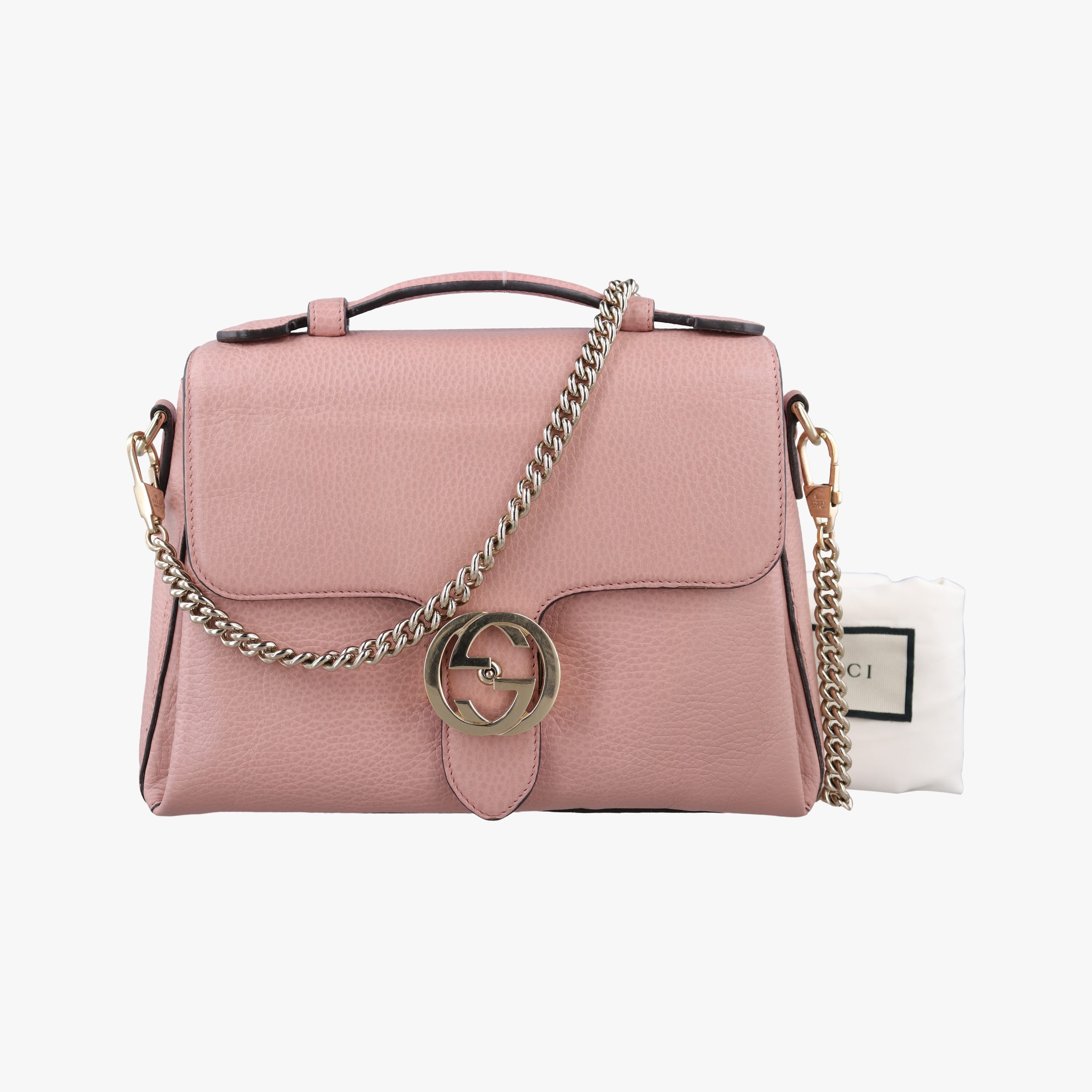 Rakuten - 【中古】グッチGucciインターロッキングG ピンク レザー 510302 H024683669