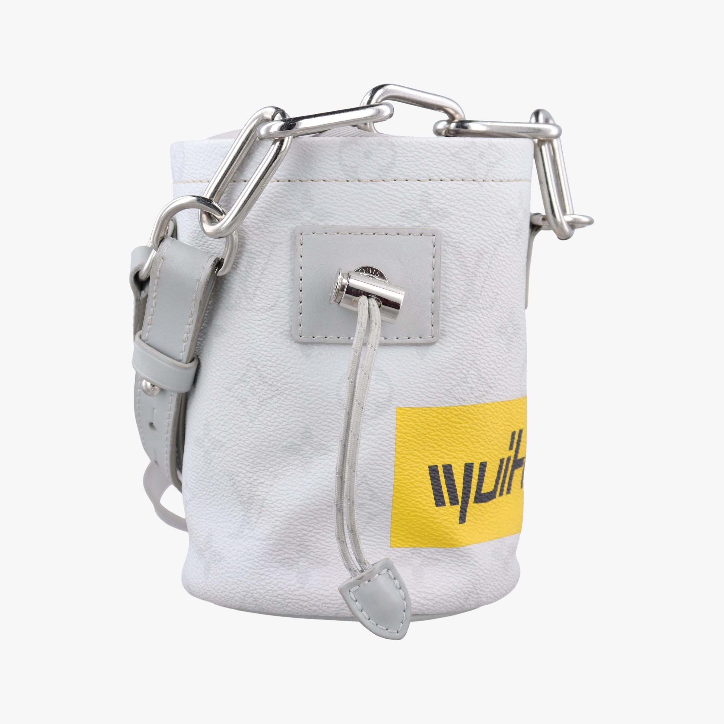 乐天商城 - 【中古】ルイヴィトンLouis Vuittonロゴ チョーク ナノバッグ ブラン モノグラムキャンバス M44631 NZ2139 ICチップ