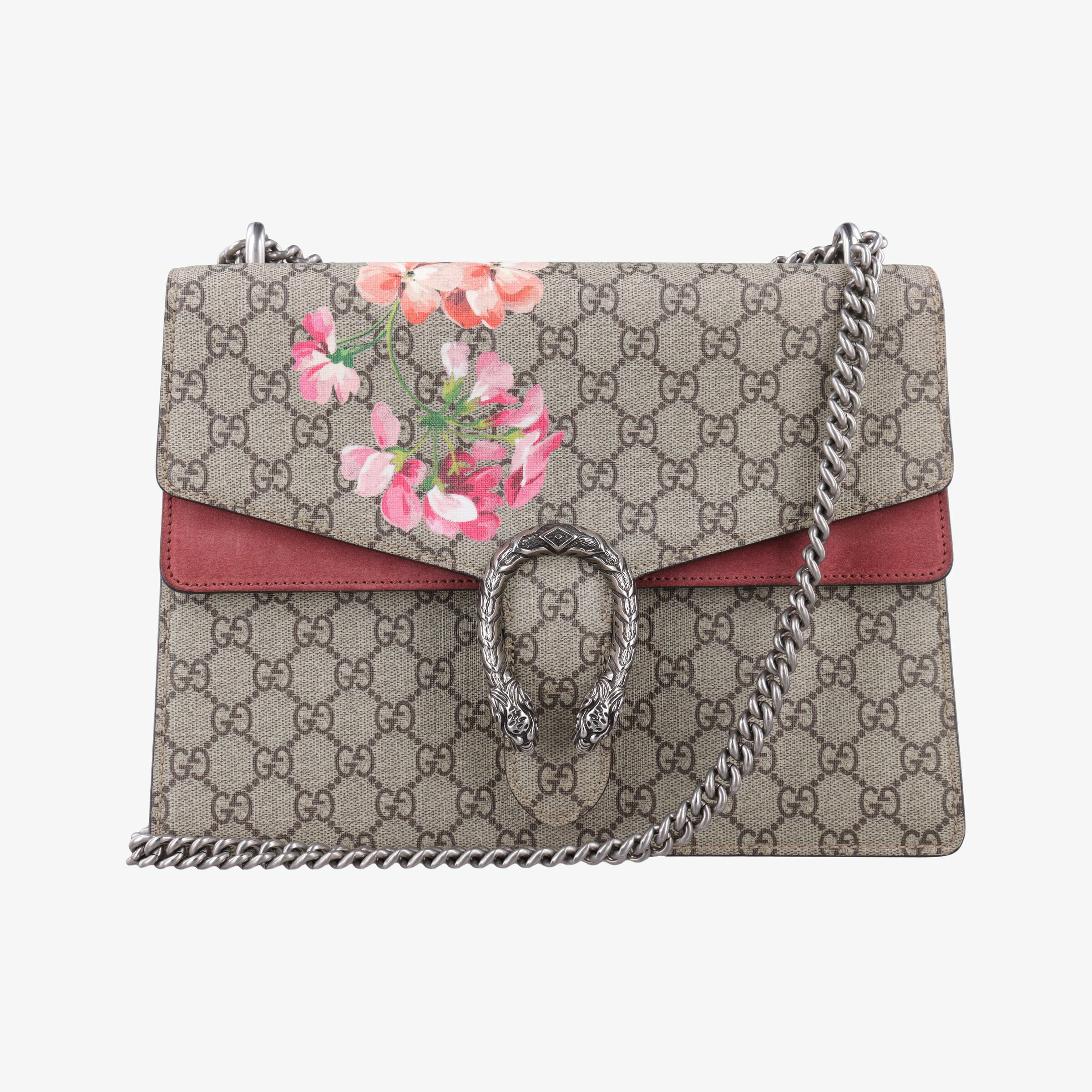 乐天商城 - 【中古】グッチGucciディオニュソス ベージュ×レッド×マルチ PVCコーティングキャンバス×スエード 400235 B019390503