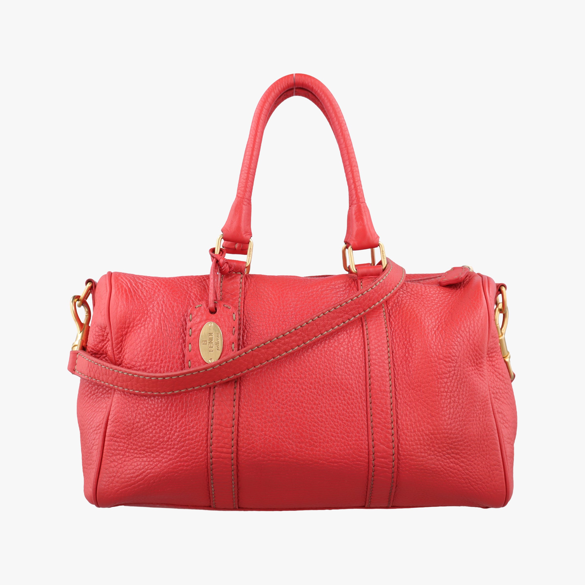 FENDI - 【中古】フェンディFendiフォーエバー バウレット レッド レザー 8BL108 8BL108/YF4/118/2305