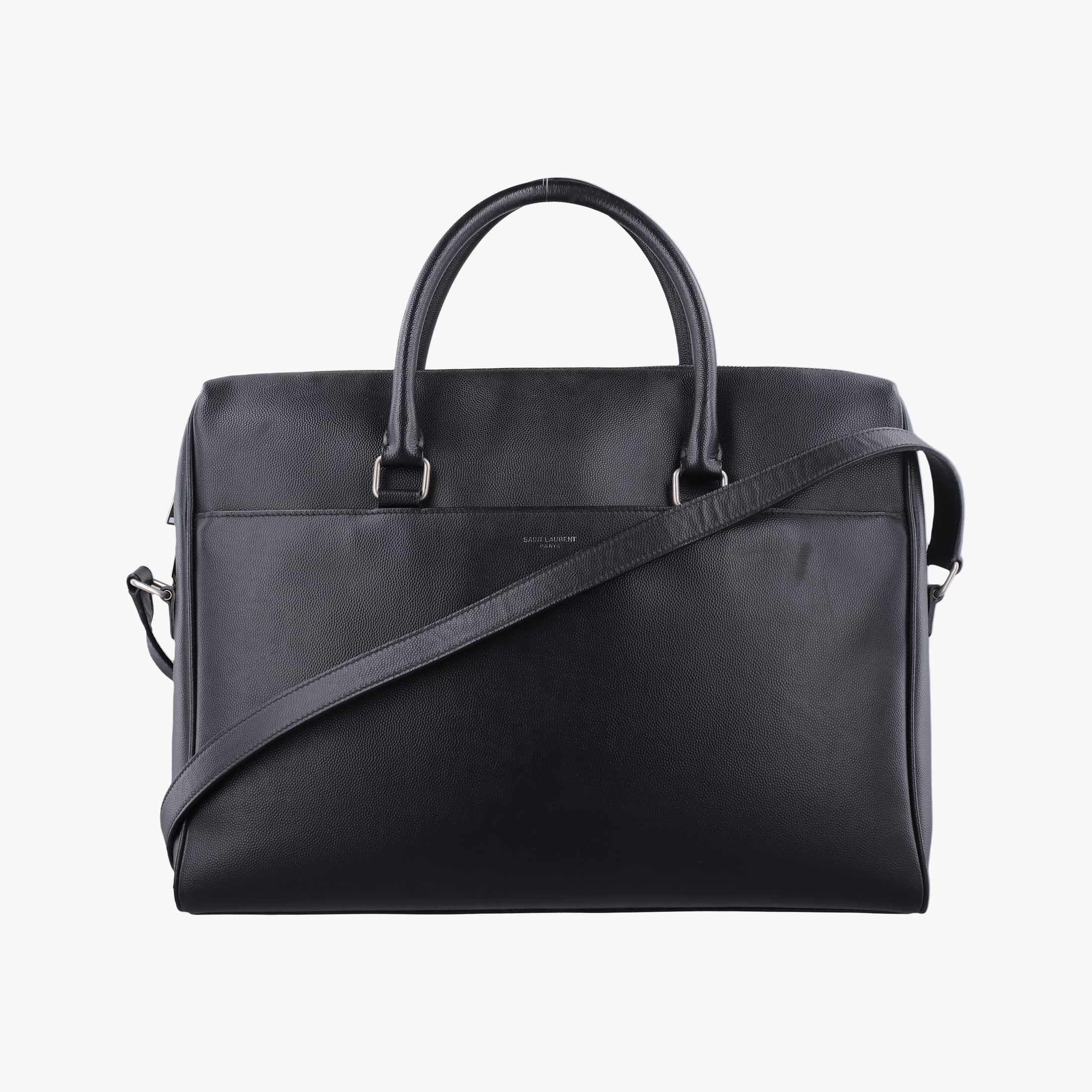 Yves Saint Laurent - 【中古】イヴサンローランYves Saint Laurentブリーフケース ブラック キャビア レザー 556999 GNR556999.0419