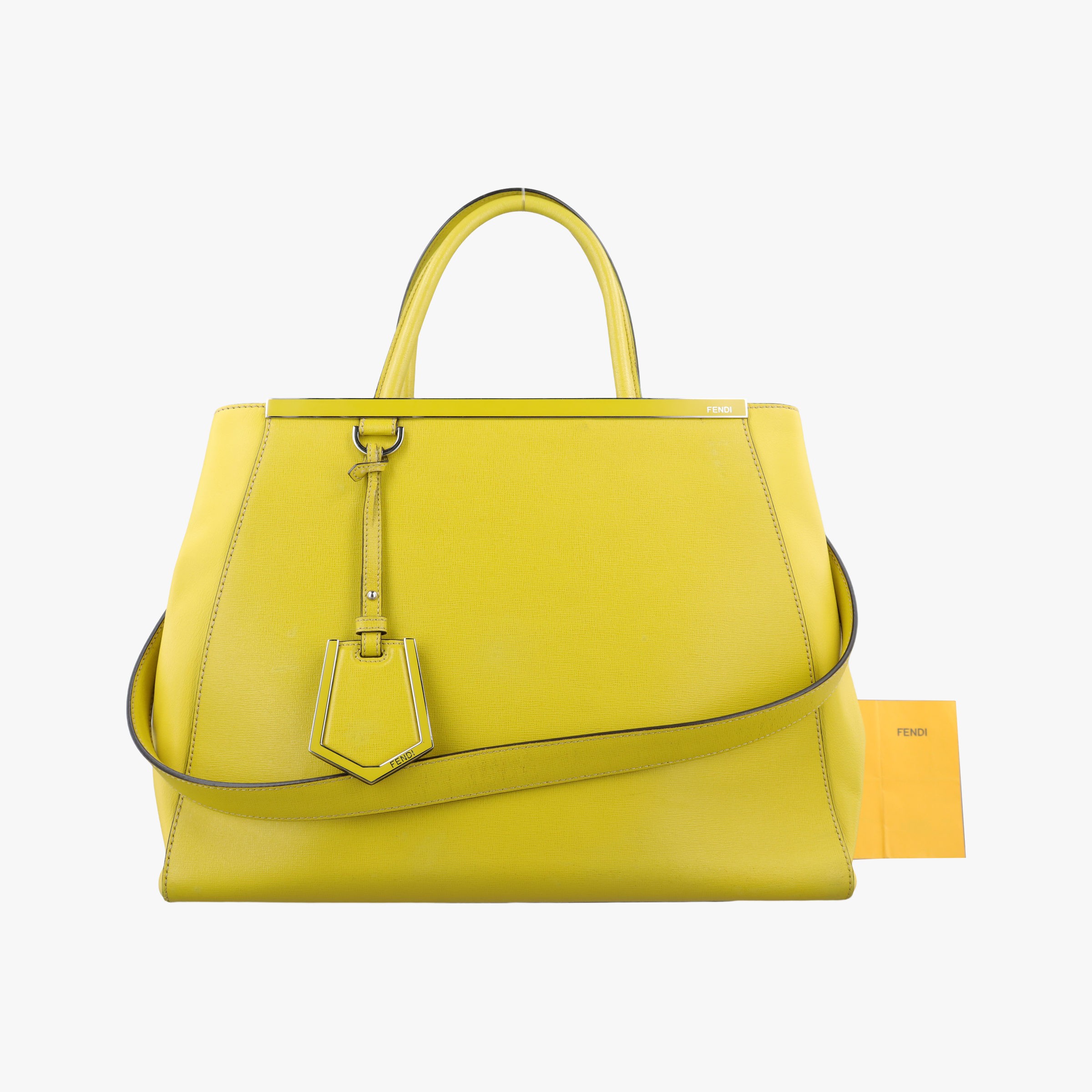 FENDI - 【中古】フェンディFendiトゥージュール イエロー レザー 8BH250 8BH250-D7E 149-2461