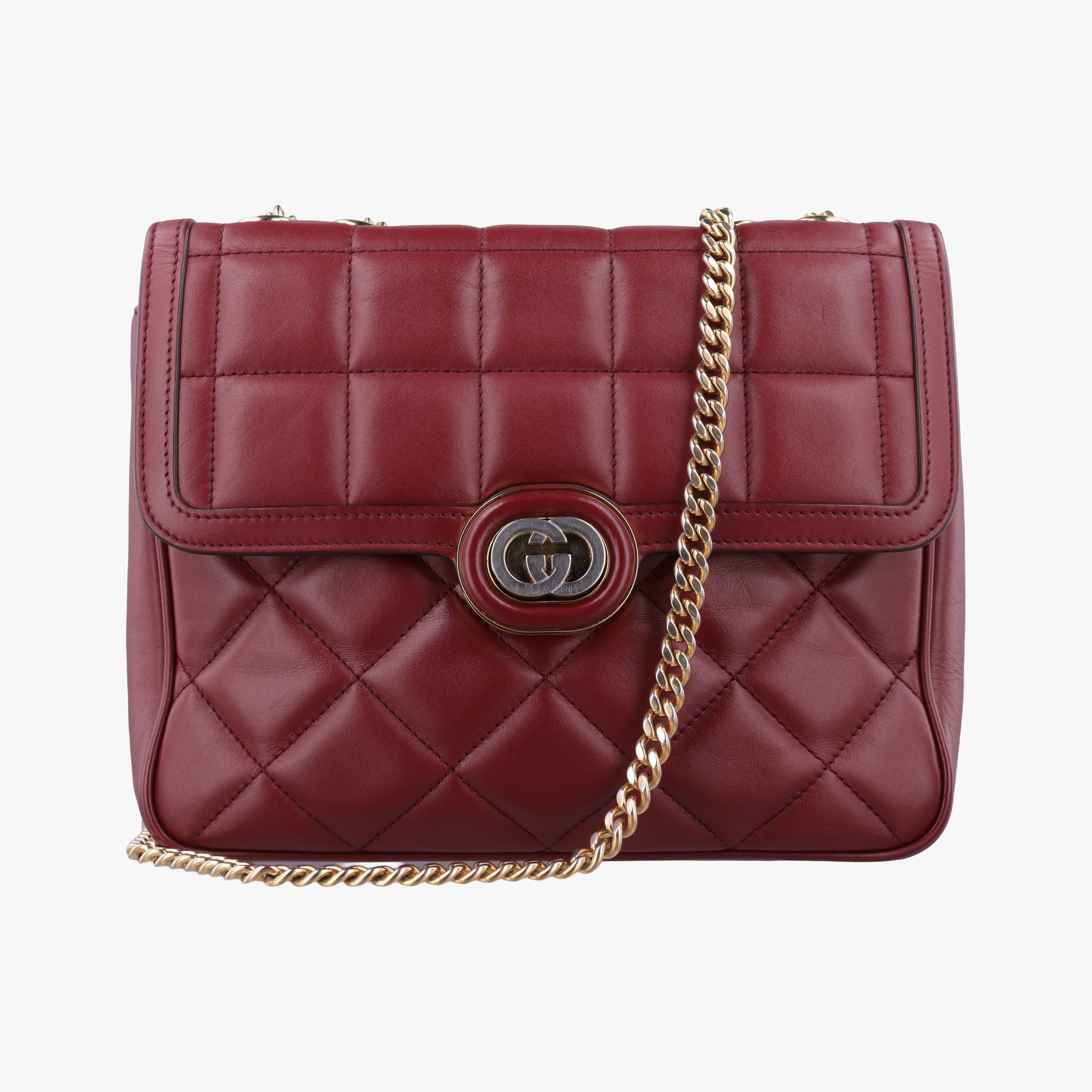 Rakuten - 【中古】グッチGucciミニデコ ワインレッド レザー 740834 F040768439