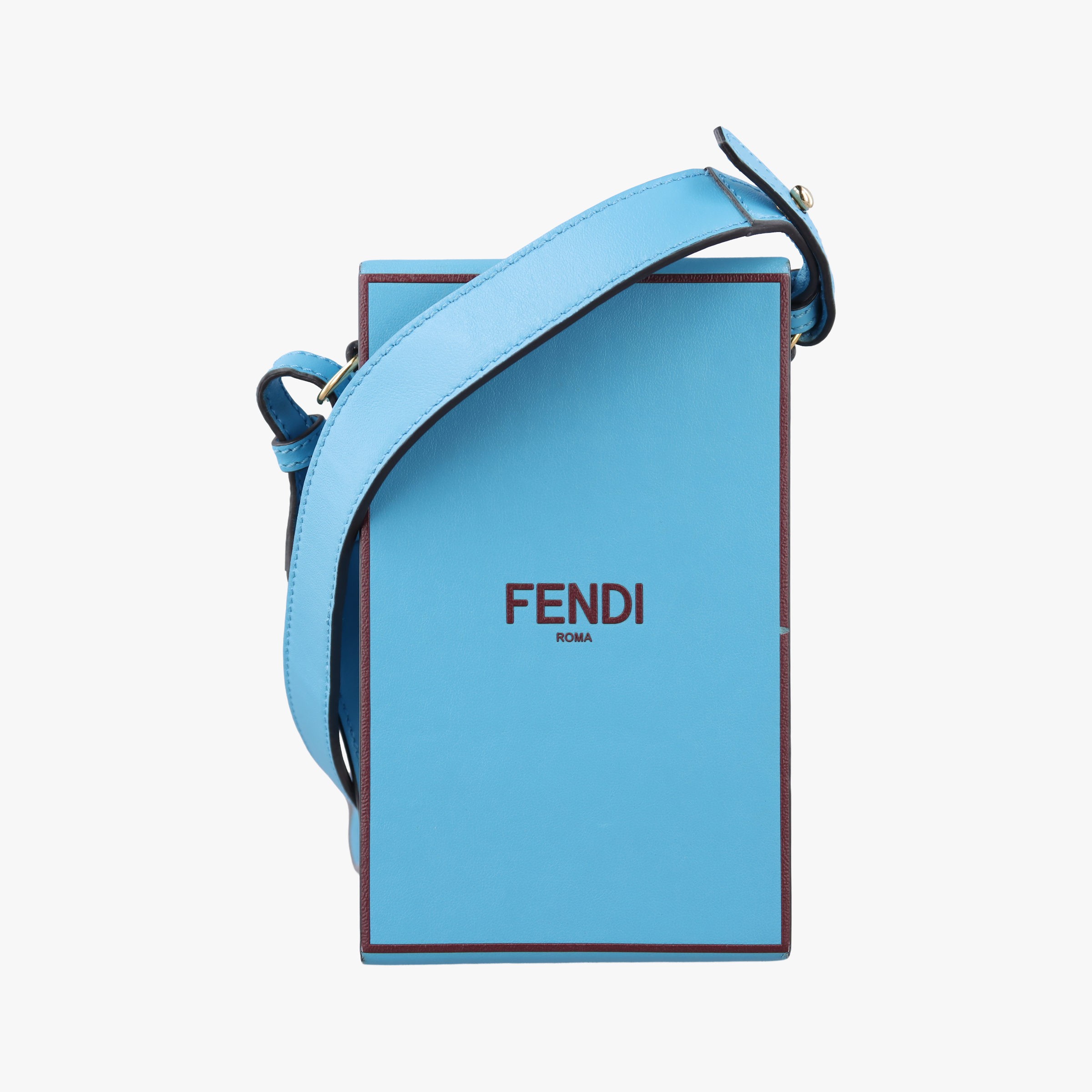 FENDI - 【中古】フェンディFendiボックス パッケージング ブルー レザー 8BT339 8BT339-ADP6 218-9047