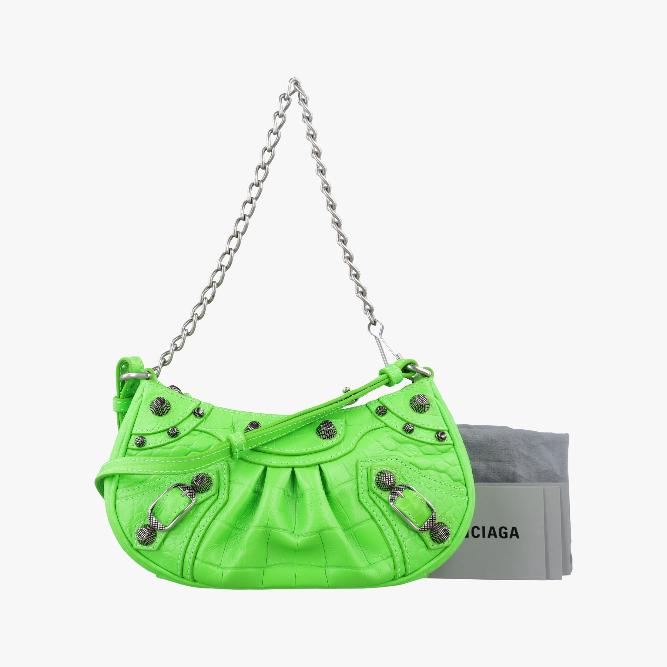 乐天商城 - 【中古】バレンシアガBalenciagaルカゴール グリーン ラムスキン 695814.3817.0.000959