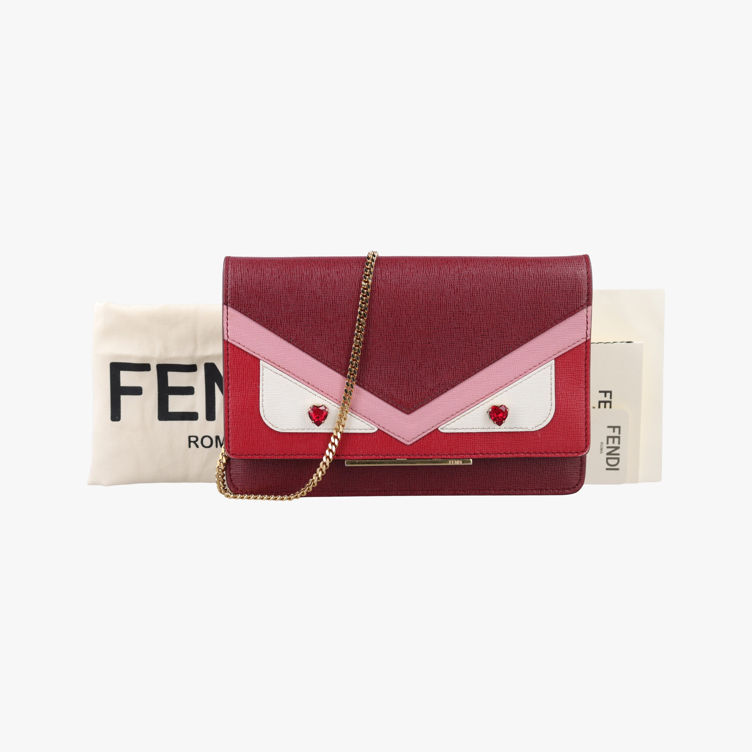 FENDI - 【中古】フェンディFendiモンスター アイズ チューブ マルチカラー レザー 8M0346 8M0346-6DY 168-8210