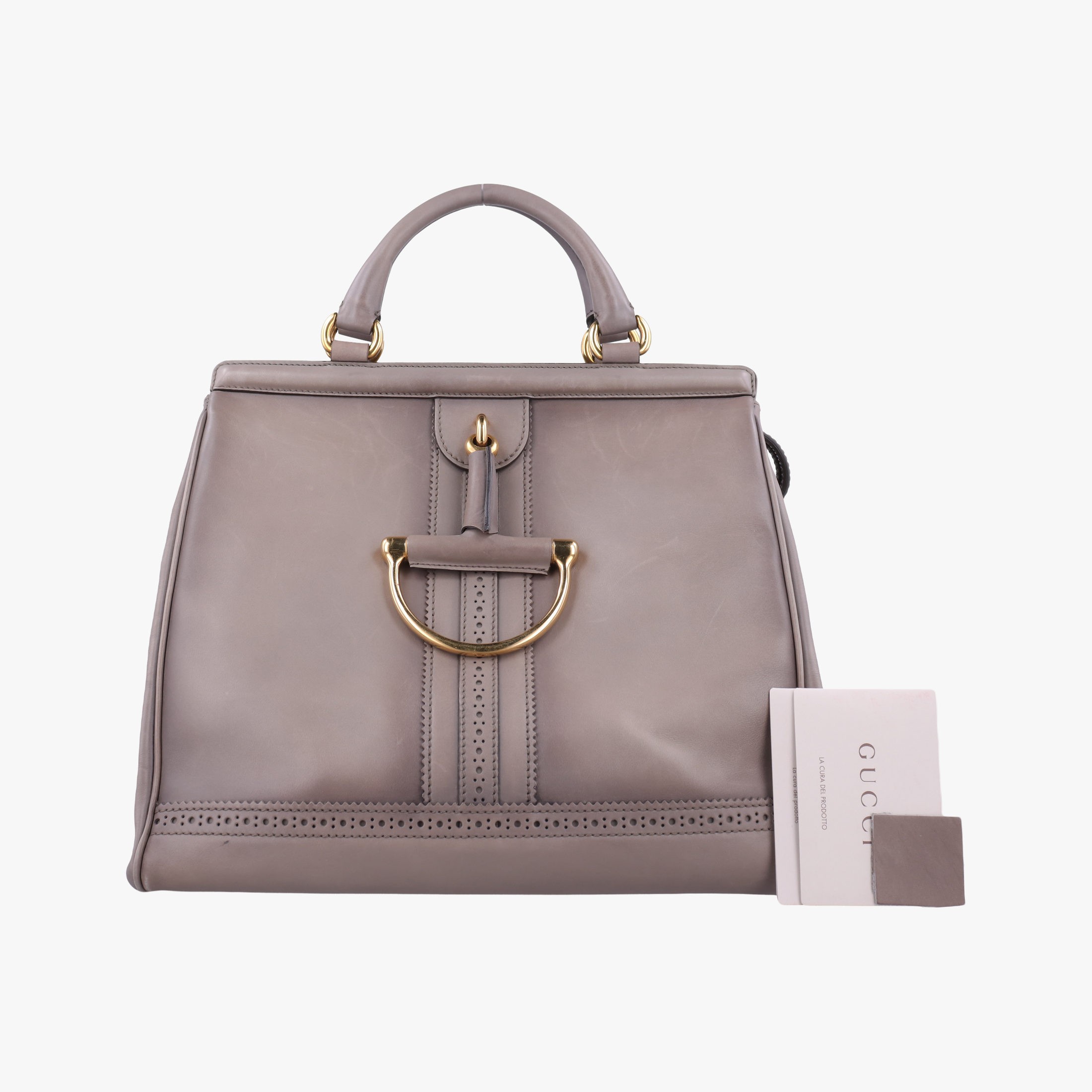 乐天商城 - 【中古】グッチGucciホースビット グレー レザー 296900 B012159346