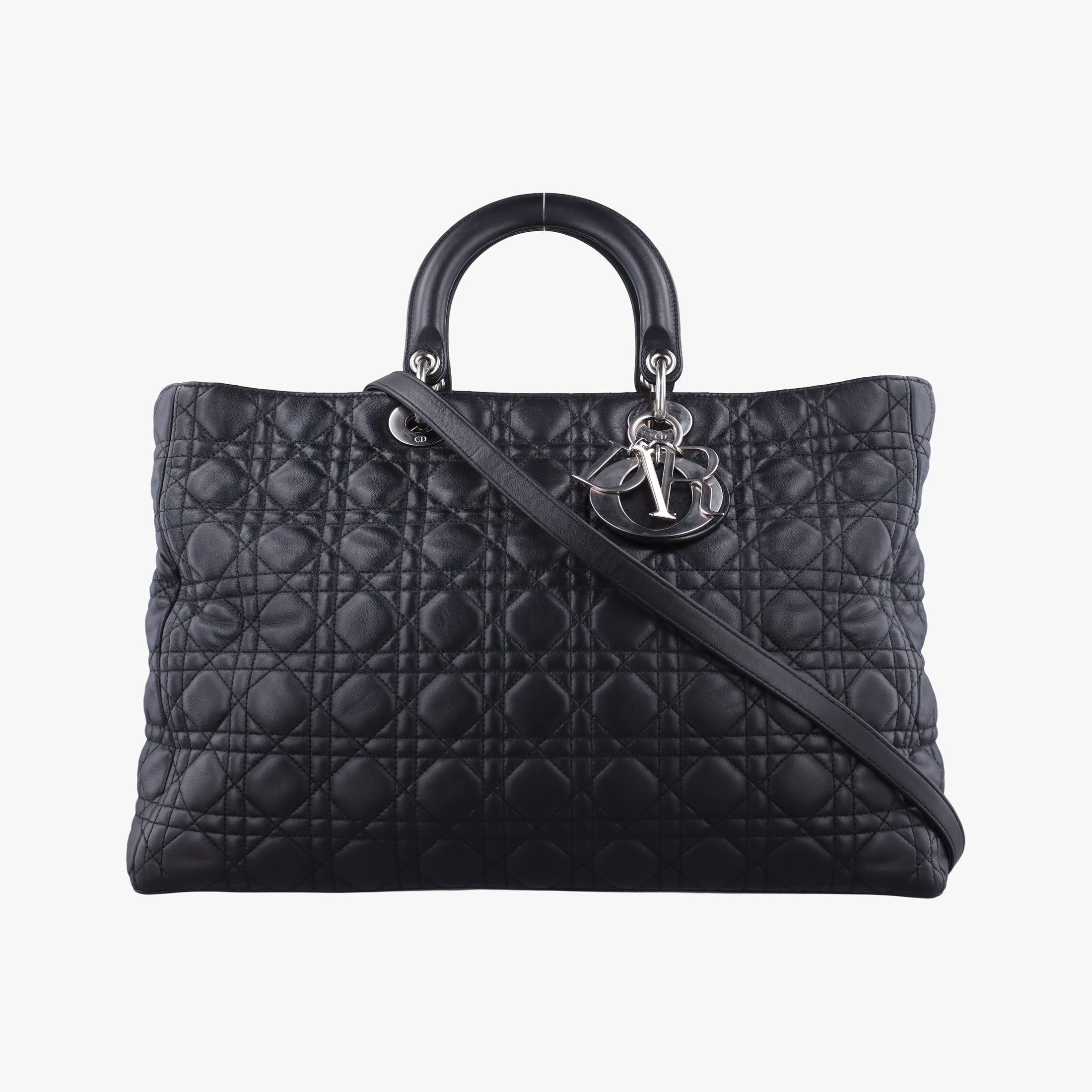 【限定5%OFF】クリスチャンディオールChristian Diorレディディオール ブラック ラムスキン 26-MA-0120