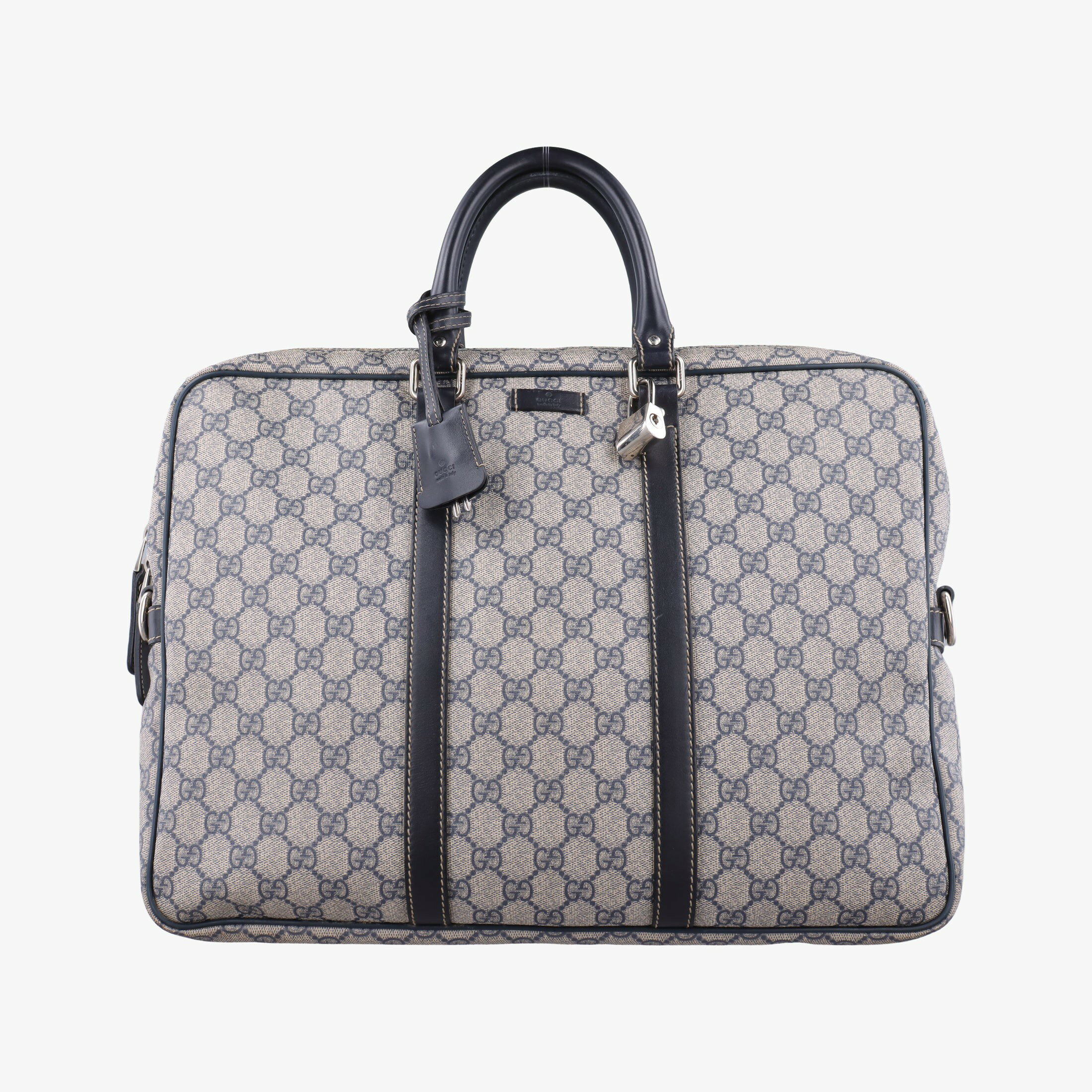 グッチGucciディアマンテ ベージュ×ネイビー PVCコーティングキャンバス 208463 B011285784