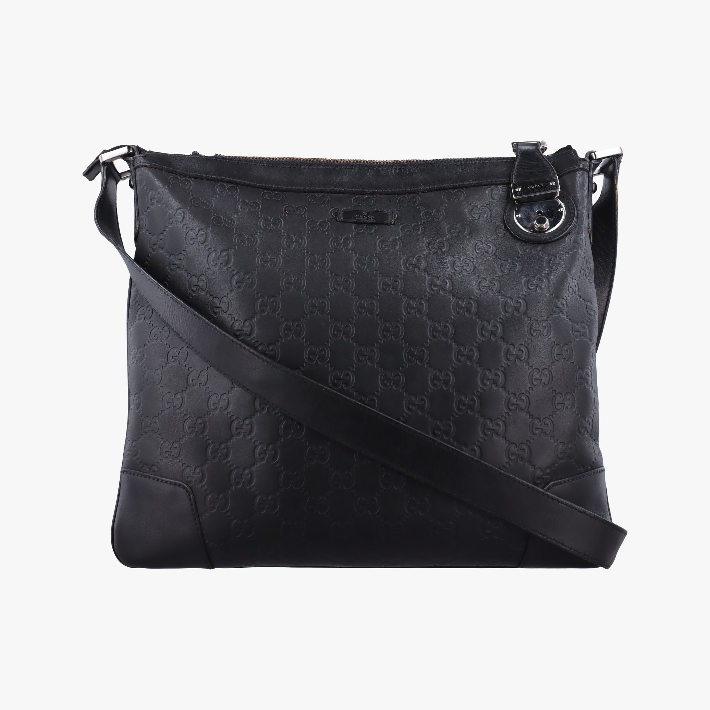 Rakuten - 【6/5限定★3%OFF＆P3倍】グッチGucciシマライン ブラック レザー 148476