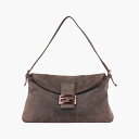 【中古】フェンディFendiマンマバケット ブラウン スエード 製番不明