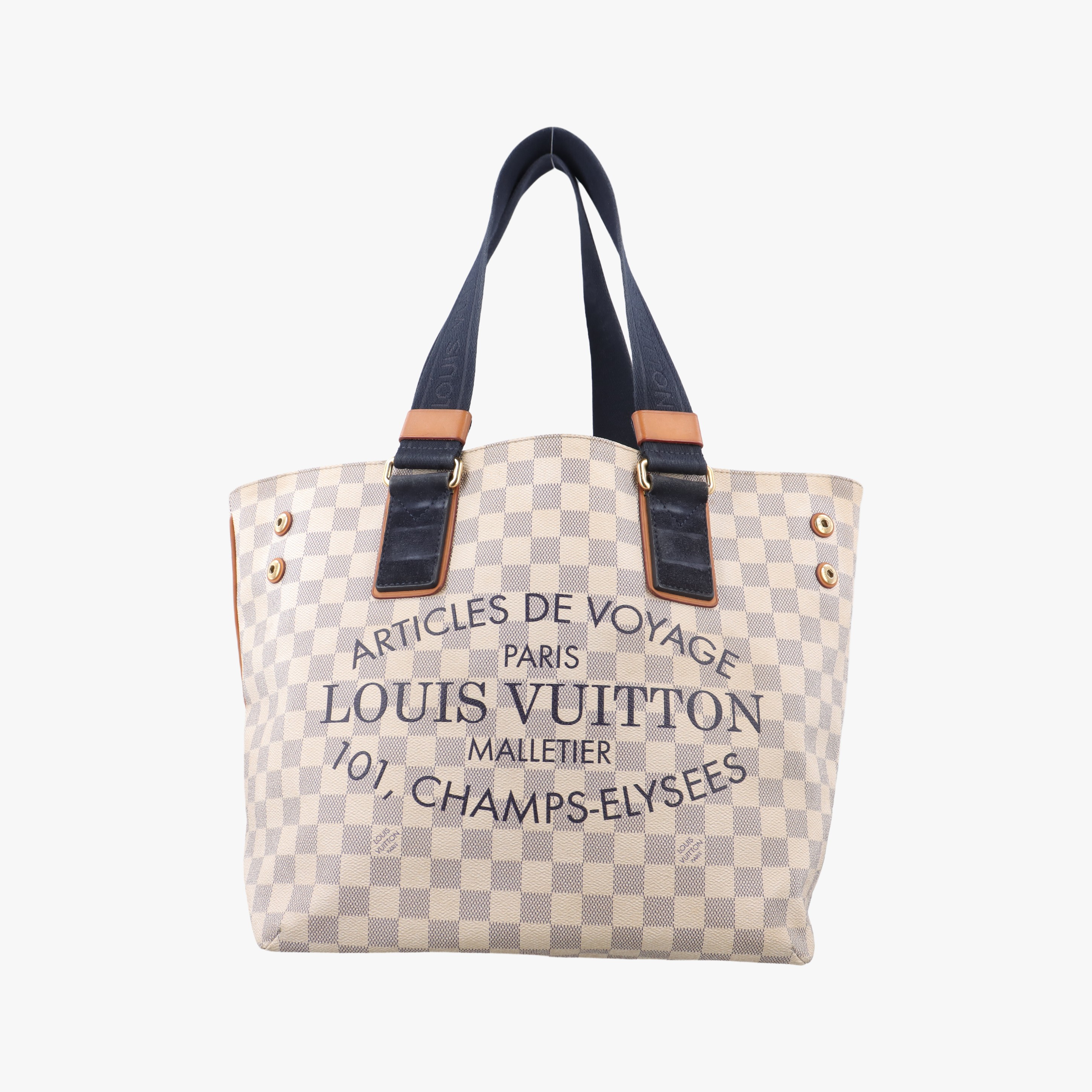 Rakuten - 【中古】ルイヴィトンLouis Vuittonプランソレイユ カバPM アズール ダミエキャンバス N41179 DU0162