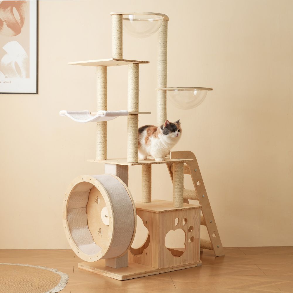 キャットタワー大型据え置き多頭飼い...