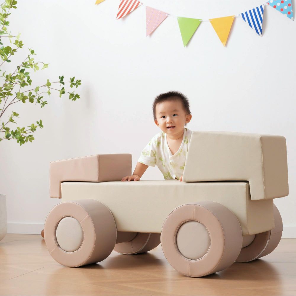 ソフトブロック 大型 室内遊具 滑り台 波階段 二階段 体幹遊び 柔らかい 安全 無毒 キッズ 遊び場 保育園 幼稚園 自宅 室内運動 想像力 創造性 知育 玩具