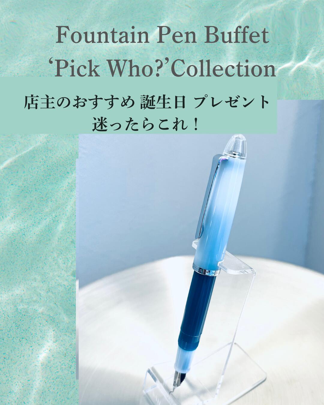 SAILOR - 【店主のおすすめ 万年筆 誕生日プレゼント 迷ったらこの一本 】万年筆ビュッフェ セーラー万年筆 万年筆 名前入り 細字 初心者 かわいい おしゃれ 女性 プレゼント ペン先 ブルー style of lab インクカートリッジ プレゼント 筆記具 筆記用具 父の日 オリジナル 日本製