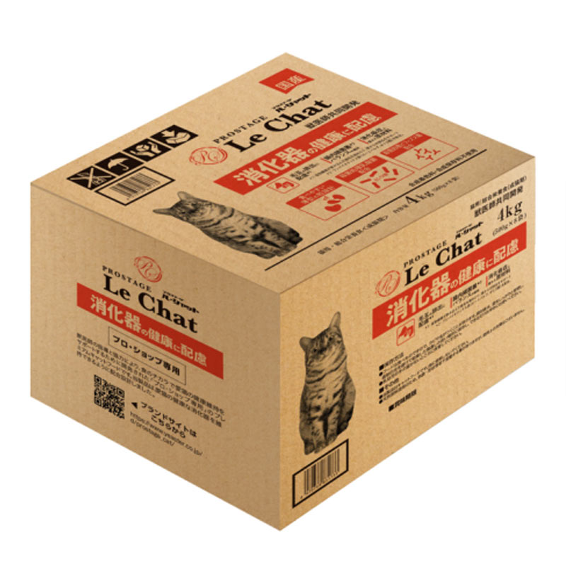 Rakuten - [正規品] イースター　猫ドライ　プロステージ　ル・シャット　消化器の健康に配慮　4kg（500g×8）旧：ストレ/ヘアレ　国産　ルシャット　キャットフード　成猫　小粒　多頭飼育