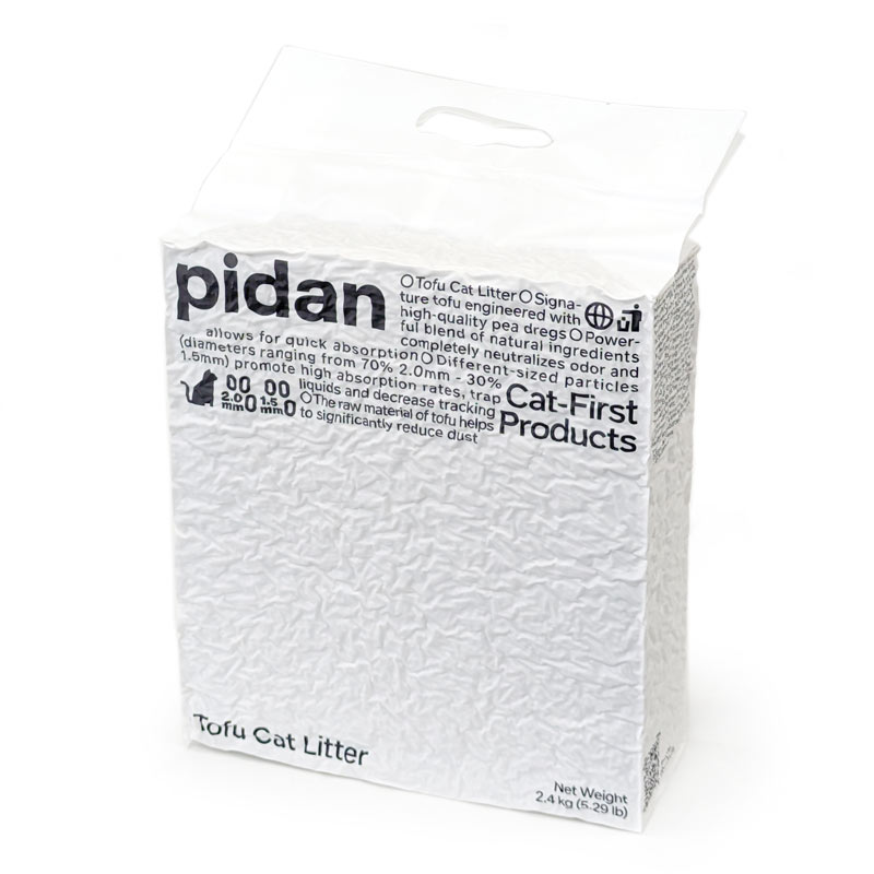 pidan　猫砂　おからMIX　2.4kg猫用 トイレに流せる 砂 ネコ砂 トイレ砂 オカラ 天然素材 消臭 吸収 流れる 固まる 燃やせる 飛び散りにくい 小粒 サンド リター ミックス 混合 ピダンのサムネイル