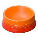 ル・クルーゼ ペットボール M オレンジ犬 ペット ミディアム 食器 皿 耐熱テーブルウェア おしゃれ かわいい シンプル 電子レンジ カラーボール フードボウ...