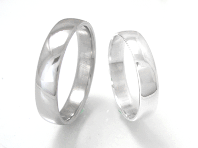 結婚指輪 プラチナ Pt900 チタン ペア「プラチナ900&純チタンのペアリング」【ハードプラチナ使用】 細身【2本セット価格 ハードプラチナ900&純チタン...