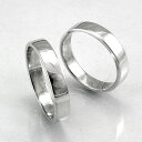 【2本セット価格 プラチナ900】シンプルなプラチナPt900平打ペア・マリッジリング2本セット HR01【STYLERINGオリジナル結婚指輪】【楽ギフ_包装...
