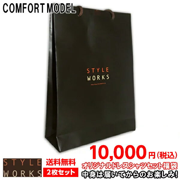 #中身は届いてからのお楽しみ!長袖 コンフォート・ゆったりフィット2枚組みセット 送料無料10,000円! fs3gm 【送料無料】 福袋 服袋 ドレスシャツ ワイシャツ メンズ 25FA
