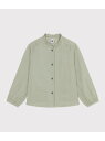 【SALE/40%OFF】PETIT BATEAU ダブルガーゼ長袖ブラウス プチバトー トップス シャツ・ブラウス グリーン【RBA_E】【送料無料】
