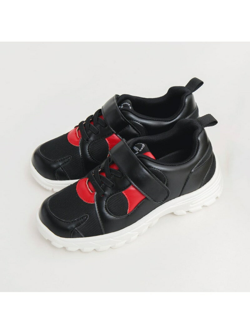 【SALE／30%OFF】branshes 【足育】配色スニーカー ブランシェス マタニティウェア・ベビー用品 ロンパース・カバーオール ホワイト ブラック【RBA_E】