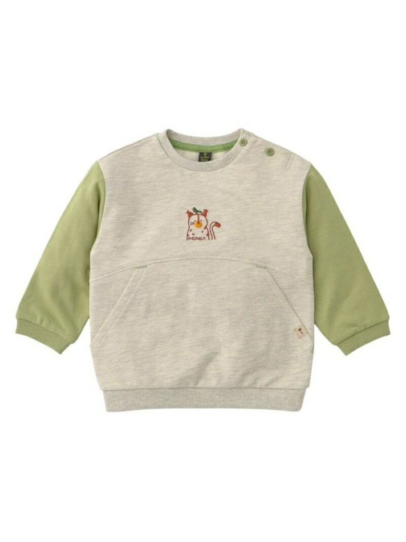 【SALE／30%OFF】moimoln モイモルン/ポポ刺繍スウェット モイモルン トップス その他のトップス グレー【RBA_E】のサムネイル