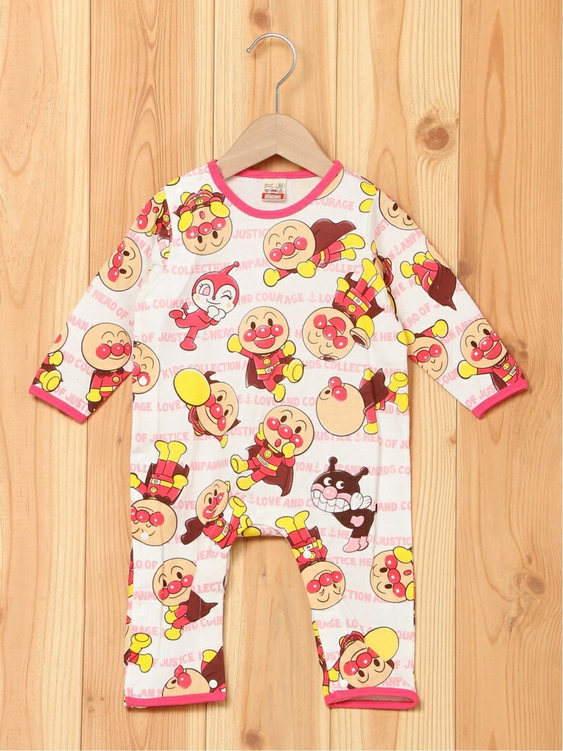 ANPANMAN KIDS COLLECTION ANPANMAN KIDS COLLECTION/(K)いっぱい柄ロンパース アンパンマンキッズコレクション マタニティー/ベビー ロンパース/カバーオール ブルー ピンク【送料無料】