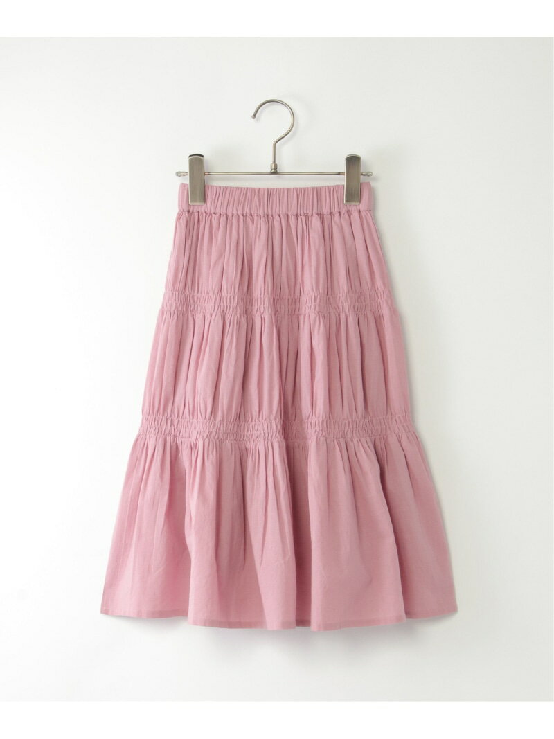 【SALE／50%OFF】ikka コットンティアードスカート(120~160cm) イッカ スカート その他のスカート ブル..